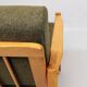 Scandinavian armchair green olive mid century modern design 1960