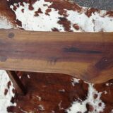 Brutalist bench in solid wood