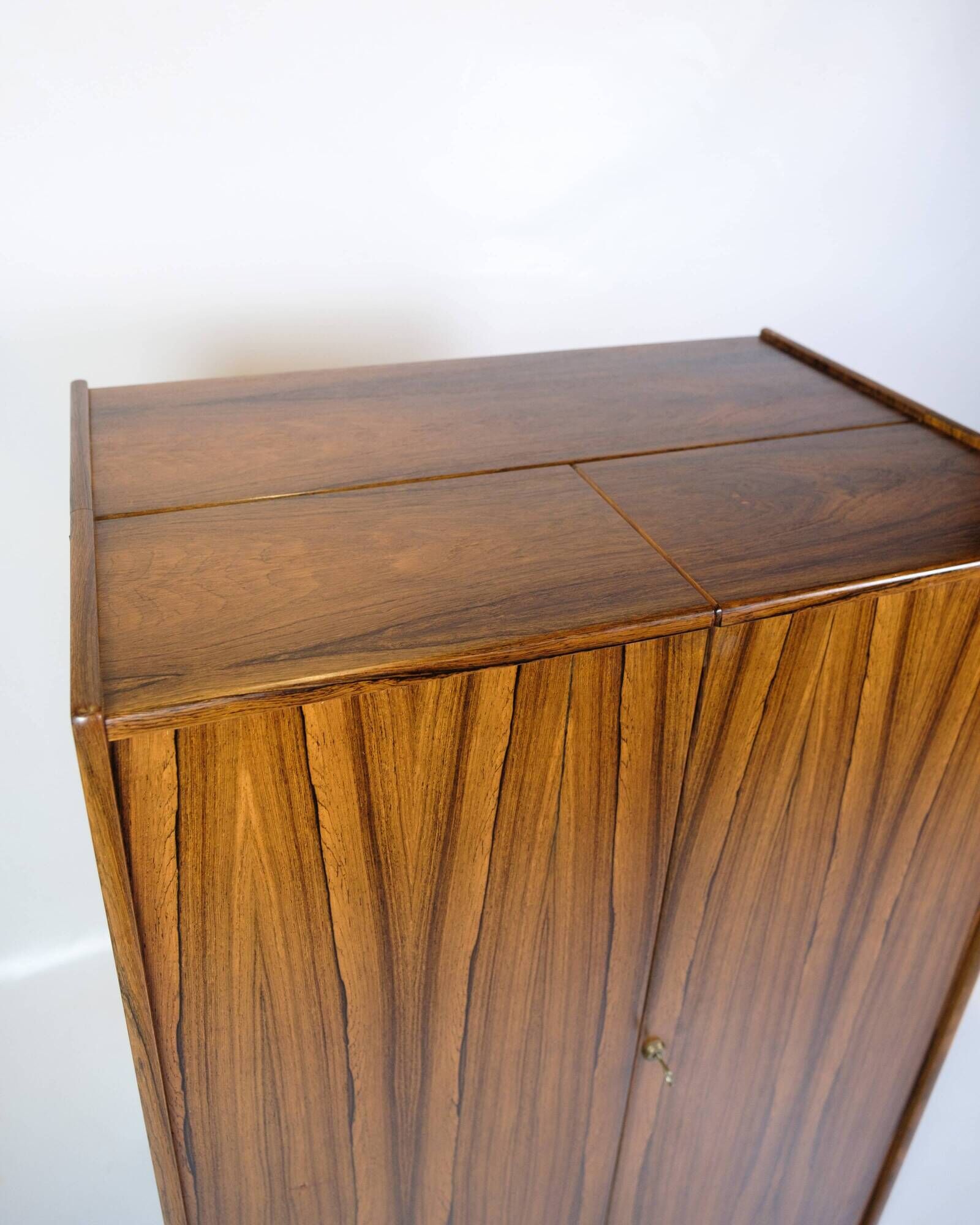 Hideaway Cabinet/Secretary Made In Rosewood, Norwegian Design From 1960s