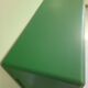 Old sideboard buffet Green wood and bamboo vintage storage unit