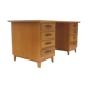 Vintage desk with light green