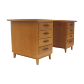 Vintage desk with light green