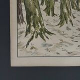Lithograph by Henri Rivière The Aspects of Nature The Wood, Winter