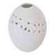 White porcelain egg vase