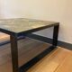 Vintage slate stone coffee table
