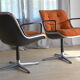 Pair of chairs by Charles Pollock, 1st edition, Edition Knoll
