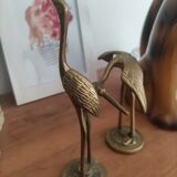 Brass heron duo