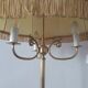 Lampadaire tripode laiton - 3 feux Style baroque - 1960