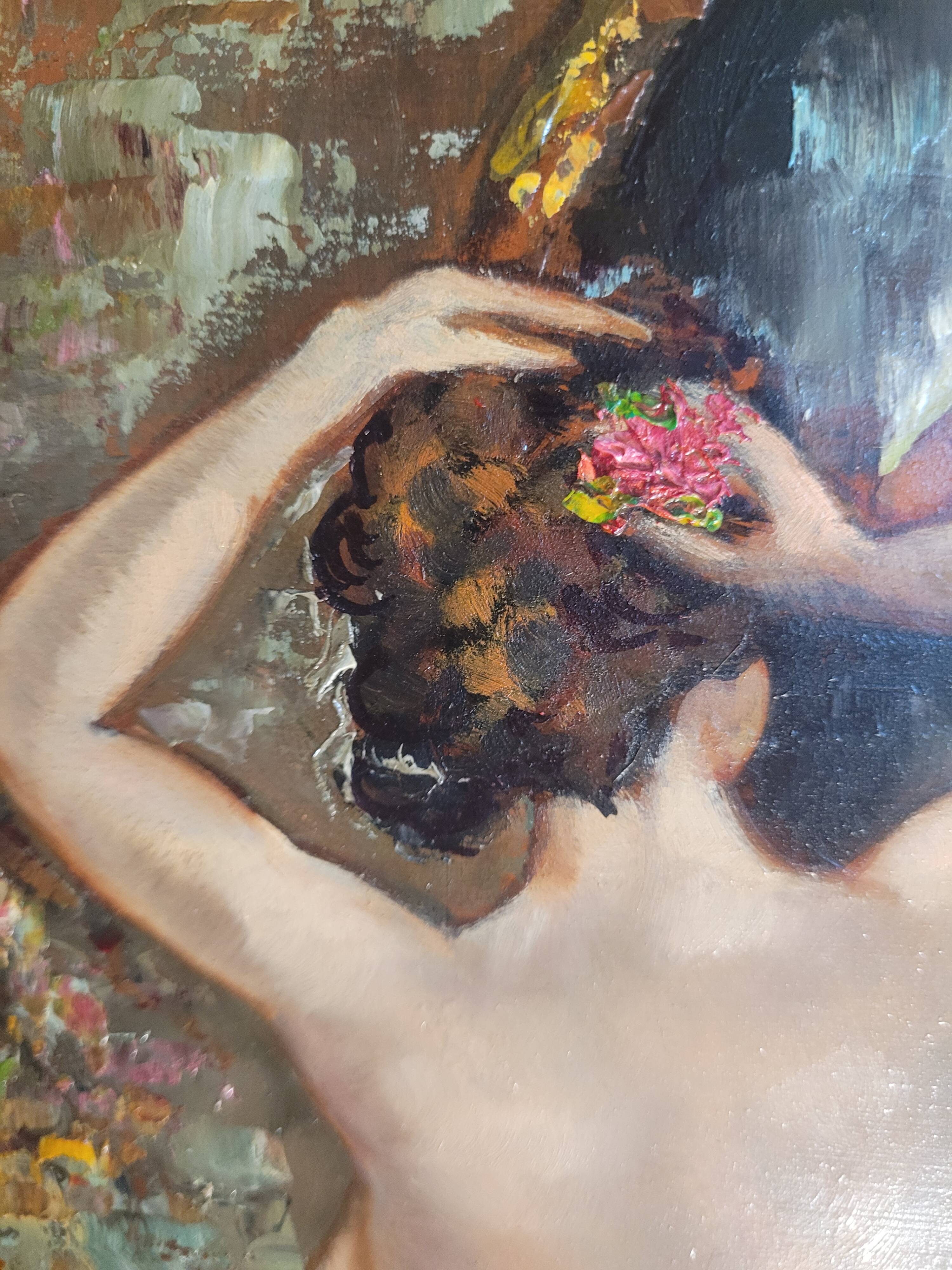 Tableaux,  huile sur isorel B. franco.