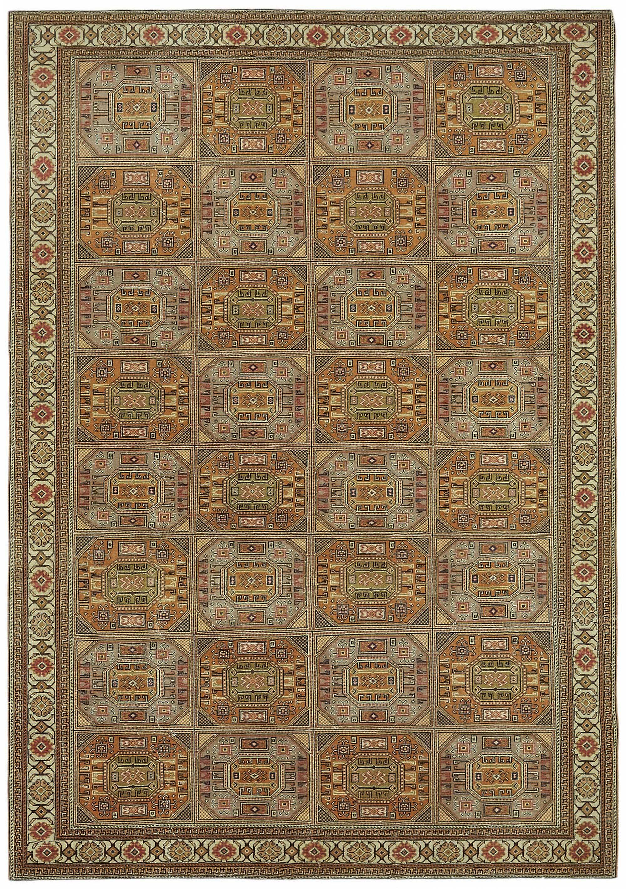 Turkish Wool Vintage Kayseri Rug 197 cm x 282 cm