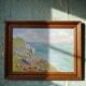 Grand paysage marine falaises huile sur panneau encadré Paul RUBEN (1882-1955)