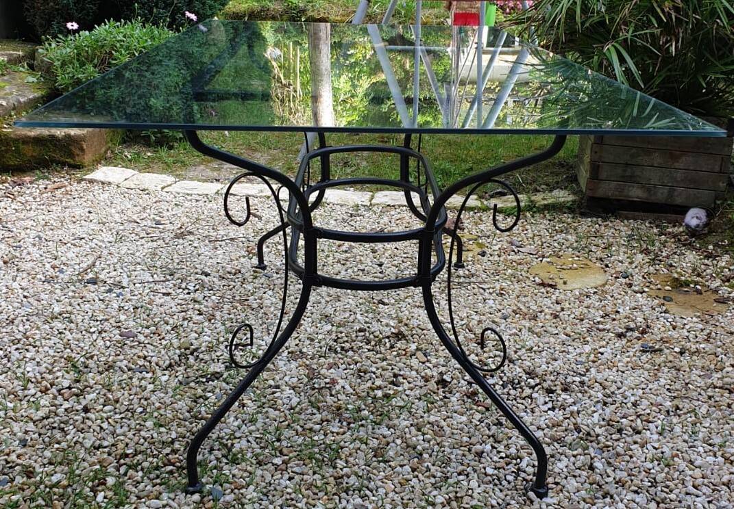 glass top dining room table