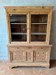 Glass-fronted dresser in pitch pine - Late 19th century