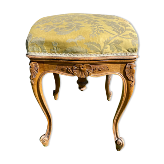 Piano stool in walnut style louis xv