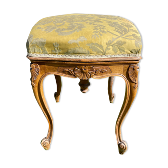 Tabouret de piano en noyer style louis xv