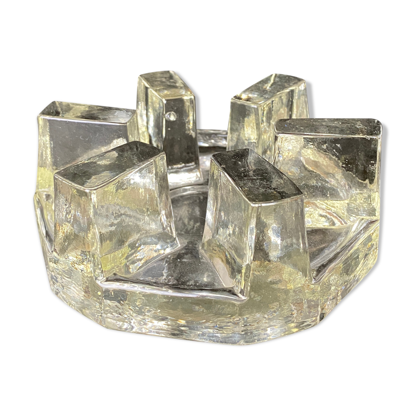 Thick glass reheating