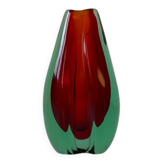 Élégant vase Sommerso. Murano