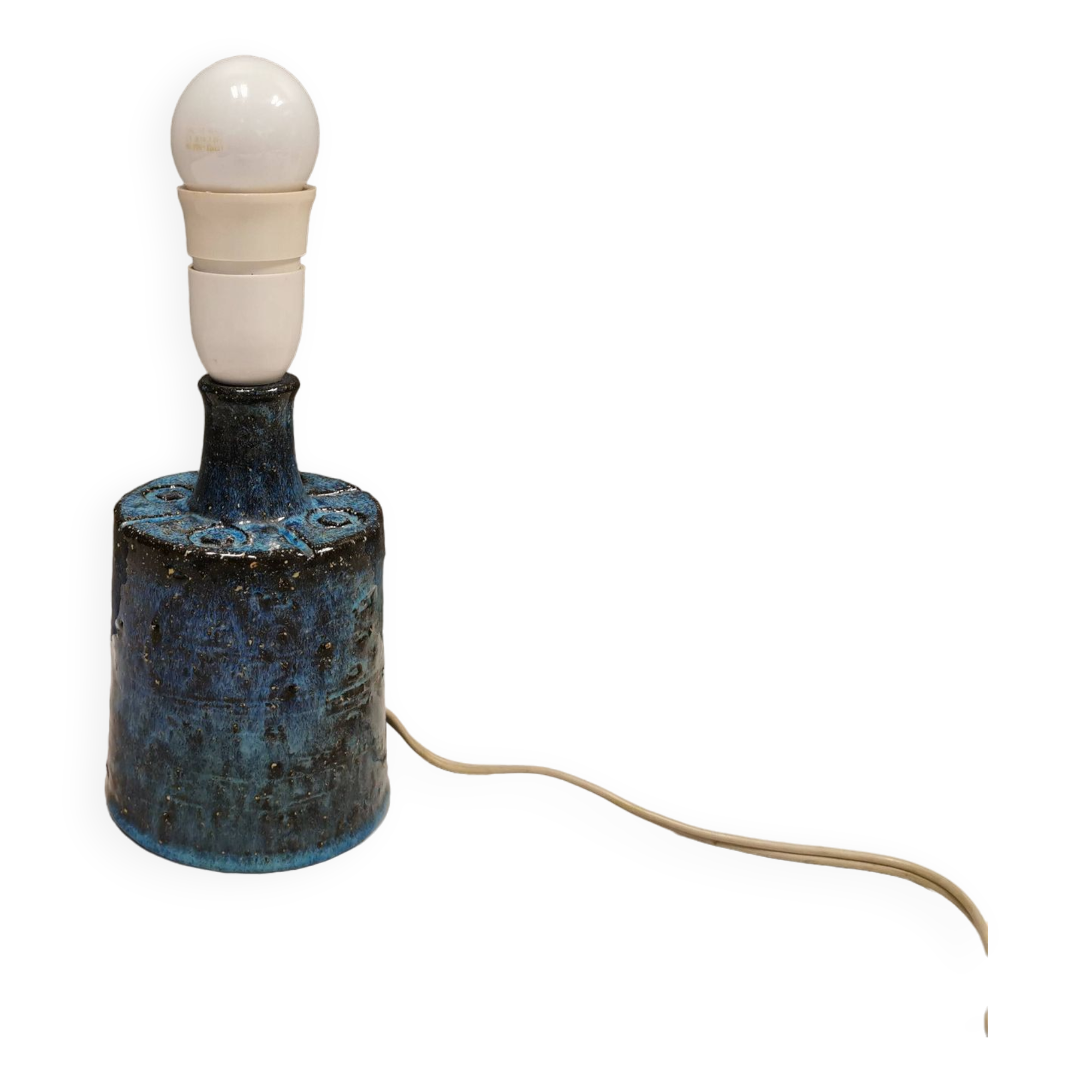 Small table lamp in ceramic, from Danish Sejer Ceramics, estimated 1970s.