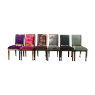 6 chaises bruges 6 couleurs