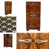 Art Deco cabinet walnut bramble H149