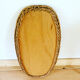 Miroir vintage en osier