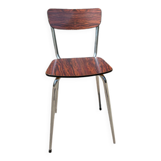 Dark wood Formica chair
