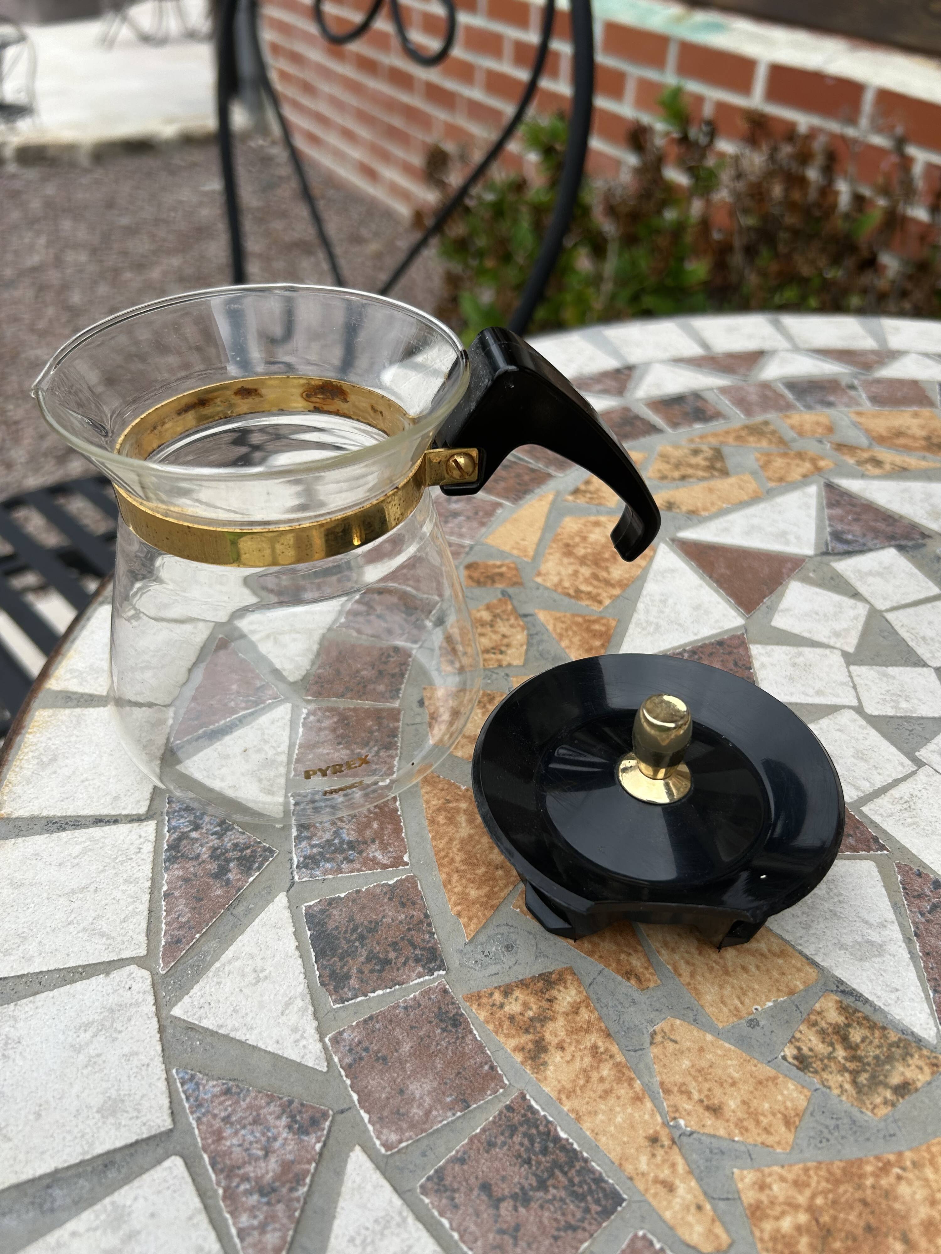 Cafetière pyrex ancienne