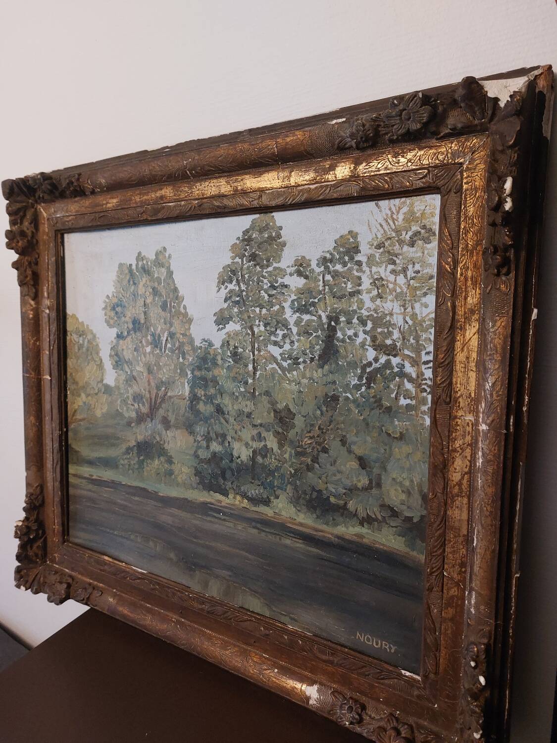Painting signed "Noury" from the 30s/40s
