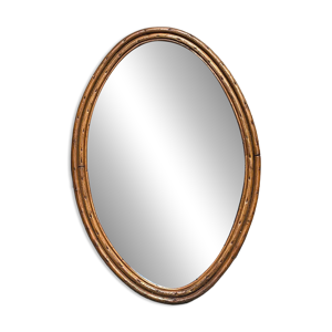 miroir rotin vintage