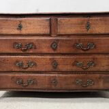 Louis XV chest of drawers in solid oak from the 18th century