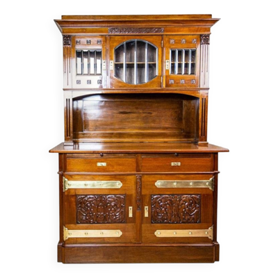 Buffet Art Nouveau antique, années 1890