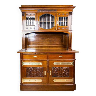 Antique Art Nouveau Palace Cupboard, 1890s