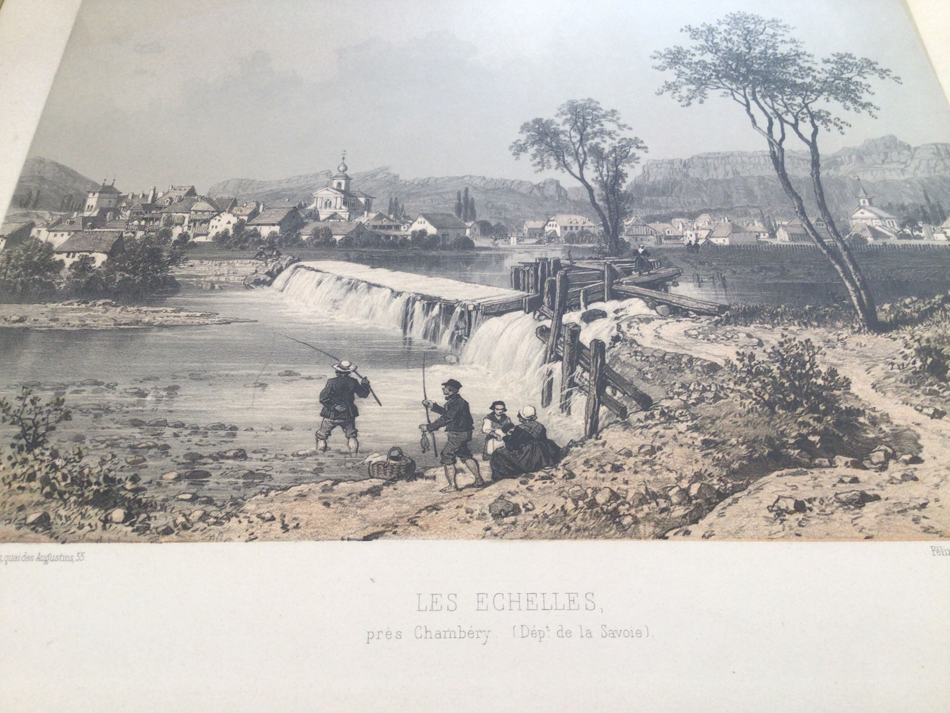 Original lithograph Nice and Savoie