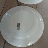 6 assiettes plates anciennes Digoin et Sarreguemines