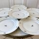 Lot de 6 assiettes plates tchèques made in france modèle déposé années 50-60