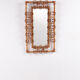 Bamboo with rattan french carved mirror rare beautiful, 1960