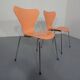 Danish 3107 Chairs by Arne Jacobsen for Fritz Hansen, 1994, Set of 2