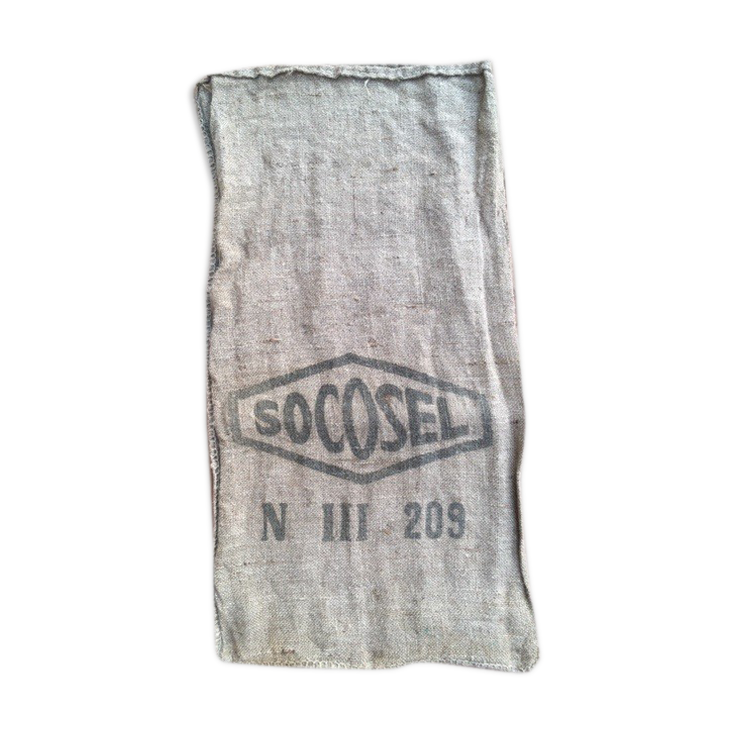 "socosel" burlap bag