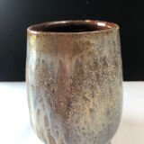 Salted stoneware cup by Marcel Aubry