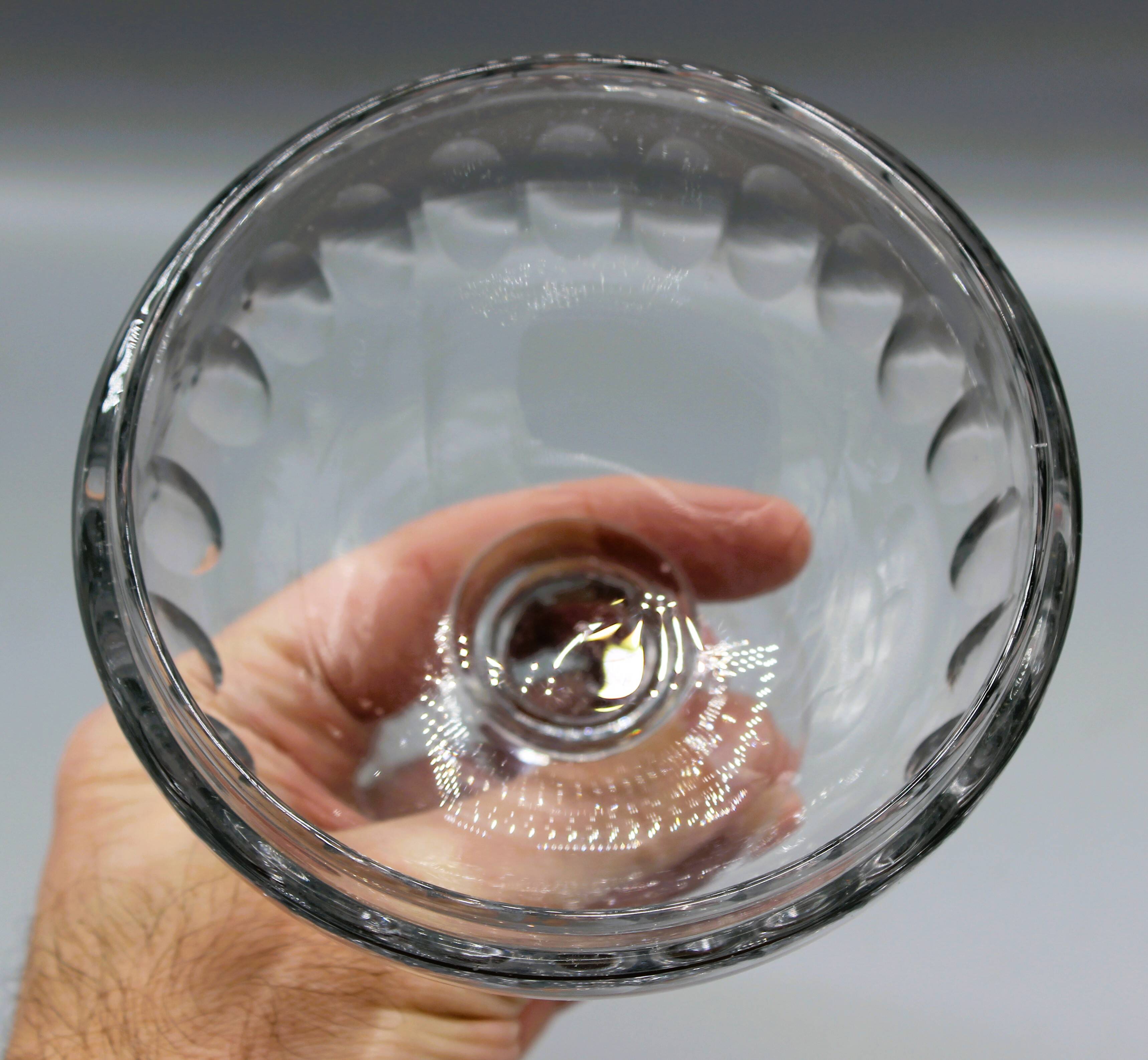 Ancien drageoir bonbonniere coupe cristal 19 xix eme bacarat