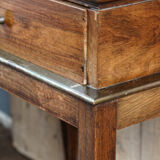 Bedside table, sofa tip - rosewood and brass plate