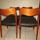 Suite de 4 chaises danoises en teck N.O.Moller N°71