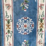 Paire de tapis anciens chinois laine fait main 70x147 cm