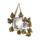 Ornamental brass mirror
