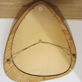 Scandinavian teak 41x45cm mirror
