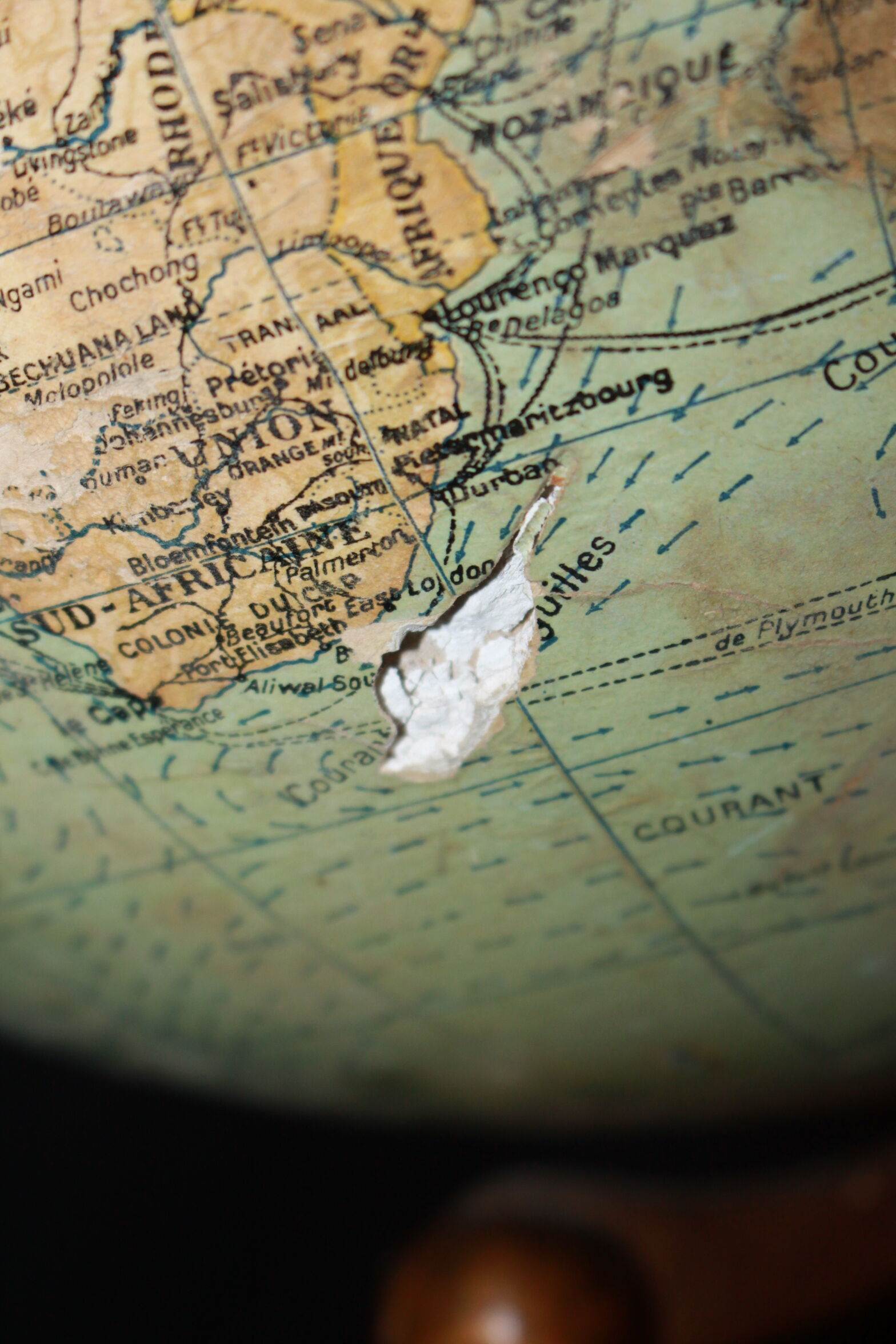 Globe terrestre 19ème