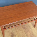 Restored Danish Teak Retro Trioh Draw Leaf Coffee Table