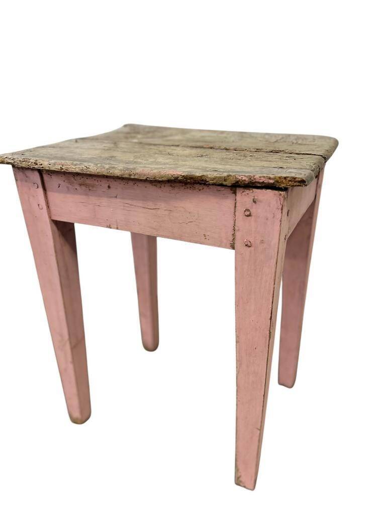 Vintage pink plant table / side table