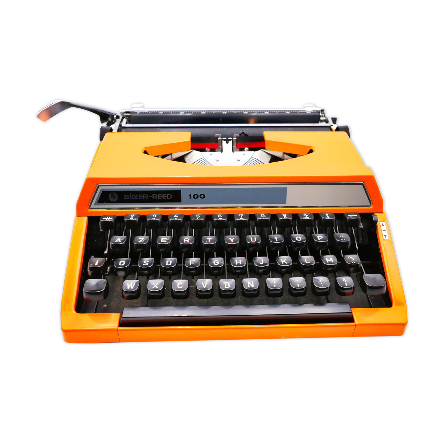 Silver typewriter reed 100 revised orange ribbon new