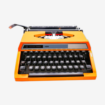 Silver typewriter reed 100 revised orange ribbon new